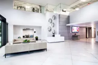 Andrew J. Hillman. 5710 and 5728 LBJ Freeway, Dallas. Building lobby.