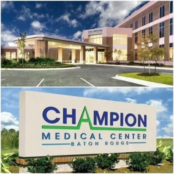 Andrew Hillman Dallas. Champion Medical Center, Baton Rouge, Louisiana. Campus sign.