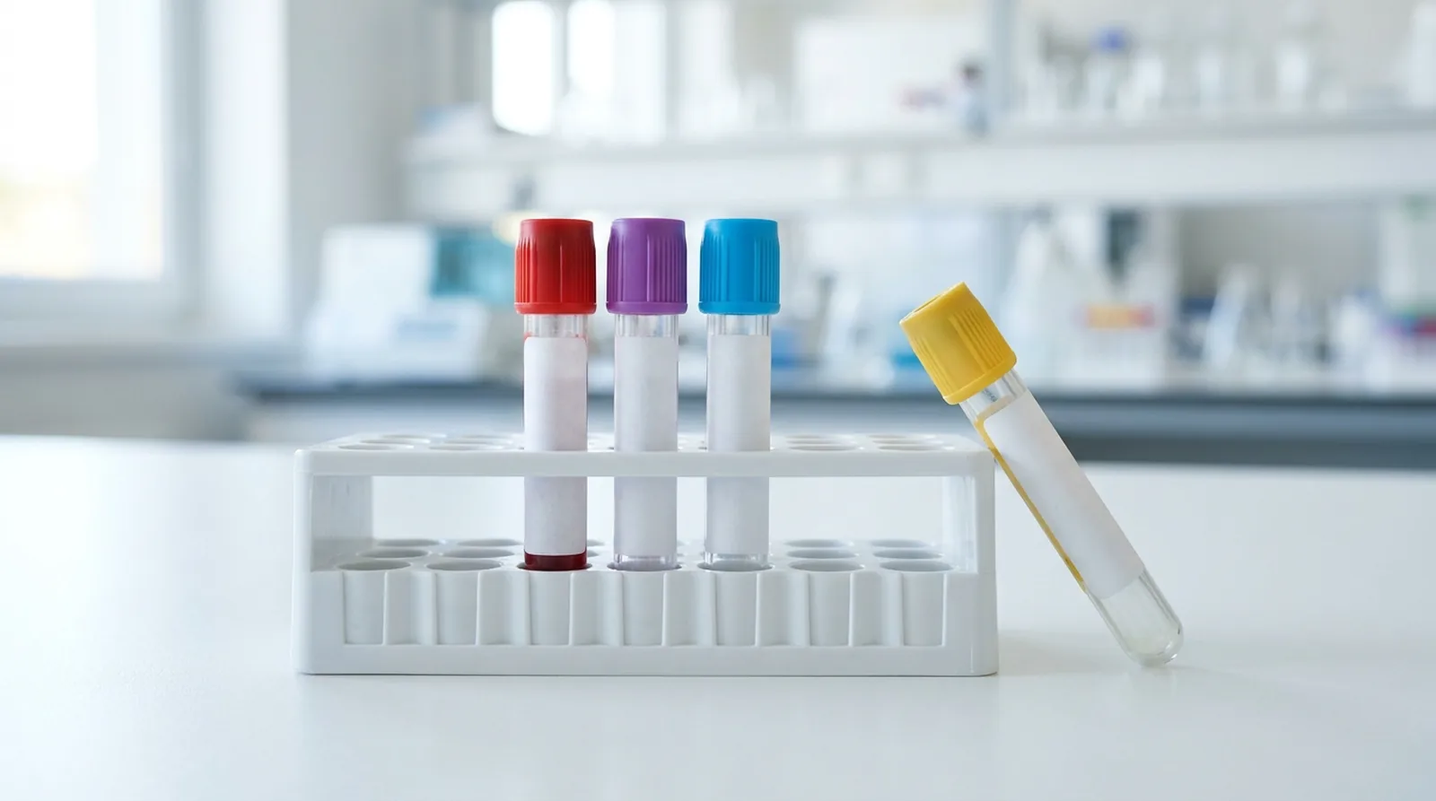 Andrew Hillman: illustration of sample collection tubes for the toxicology laboratory history section