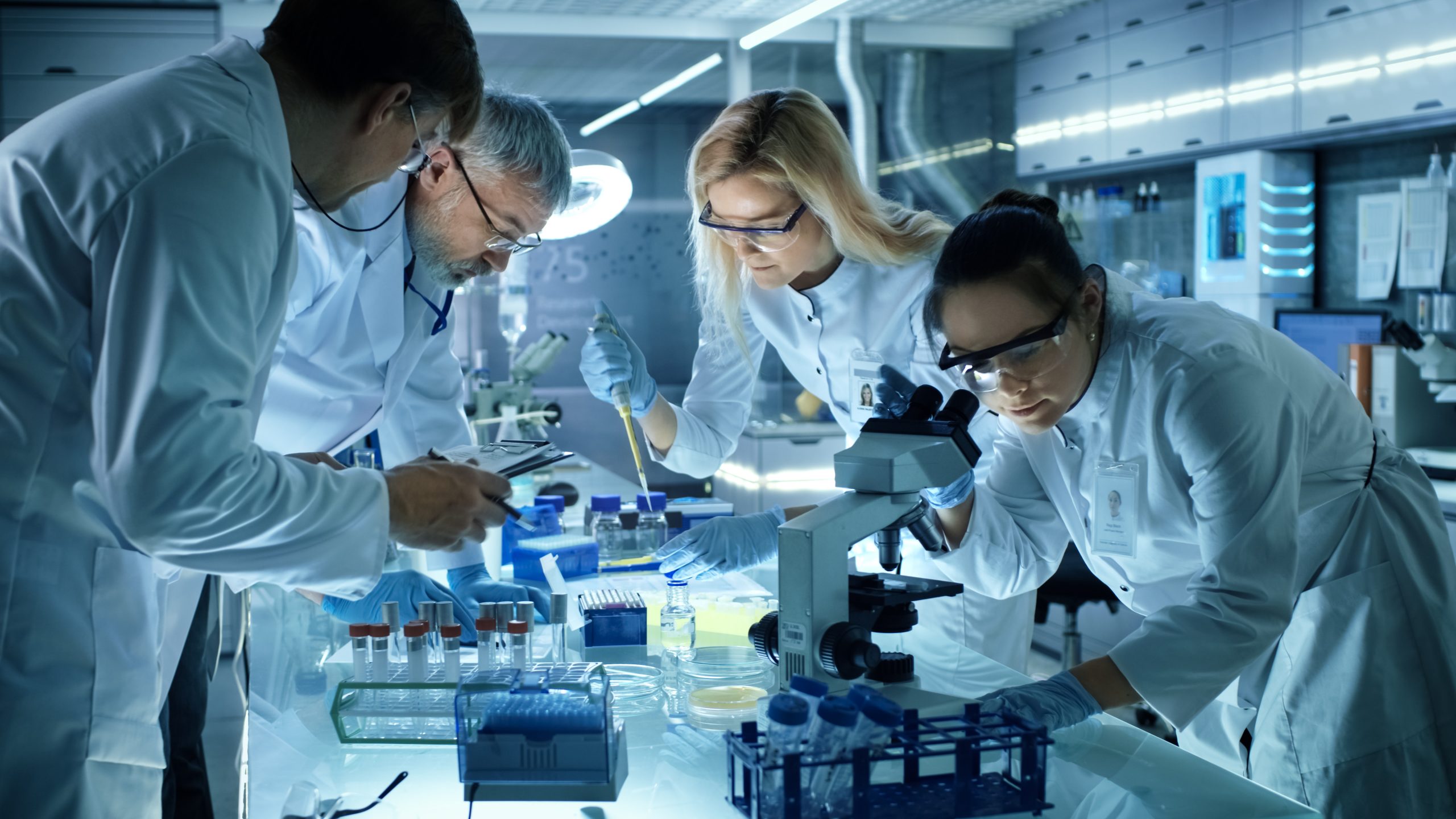 FDA-regulated frontier biotech research team